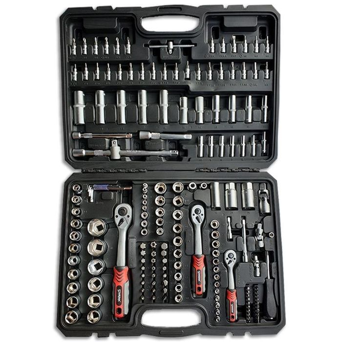 Куфар 108 части 172ч и 216ч. StahlMayer гедоре с 3 броя тресчотки кл