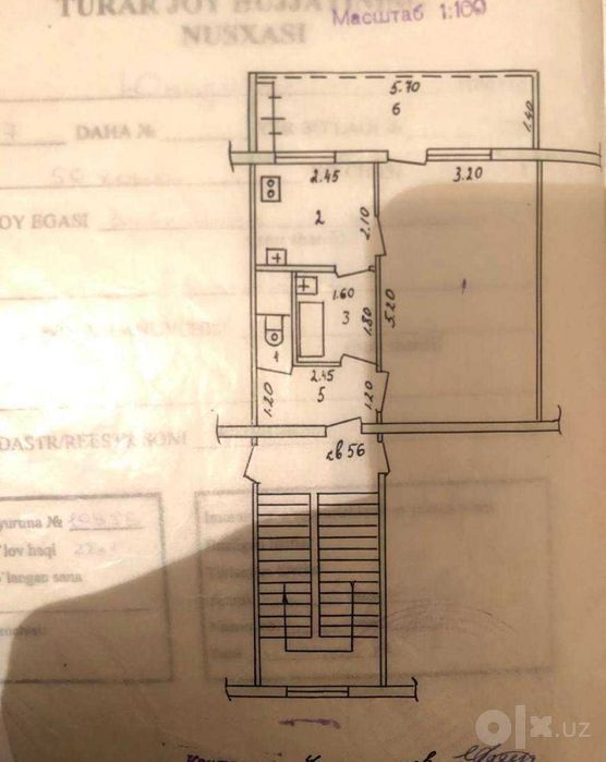 Юнусабад 7, 1в2/3/4 40 м2  Планировка: Раздельная