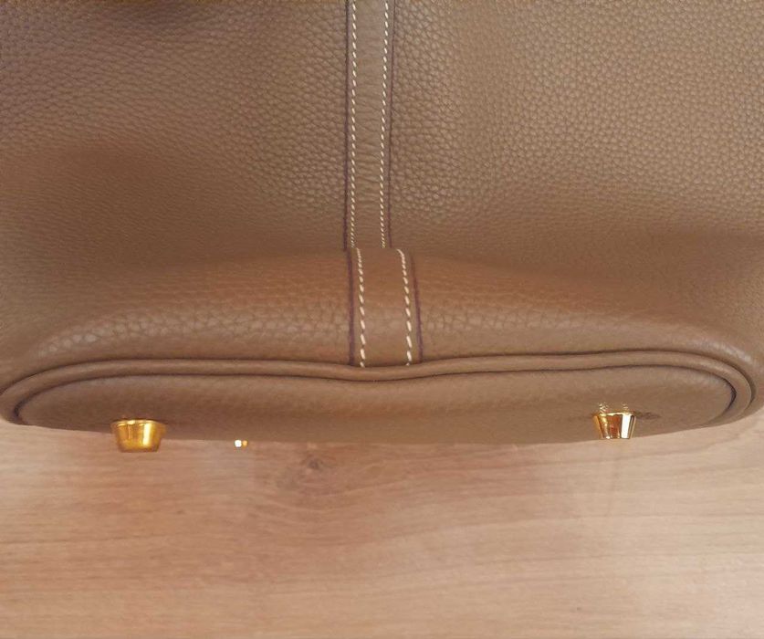 Hermes Etoupe Clemence Picotin 18 Bag / Made in France / Сумка