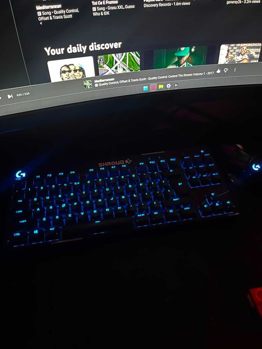 Tastatura mecanica gaming Logitech G Pro X Shroud Edition GX Red Switches
