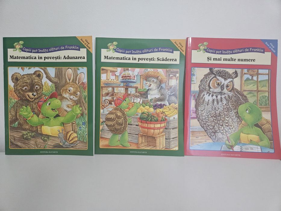 Set 3 cărți educative Franklin – Matematică în povești