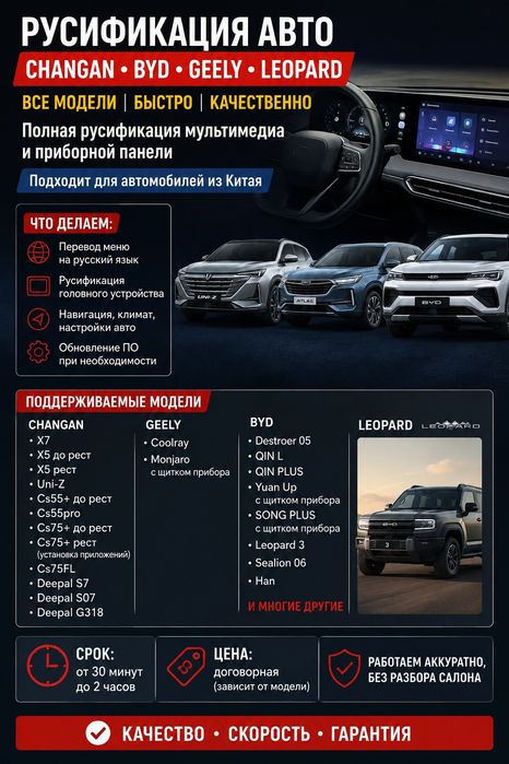 Руссификация китайских автомобилей