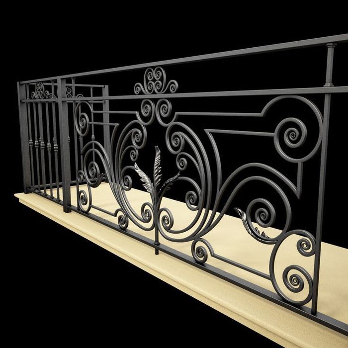 Кованые перила - лофт перила  +