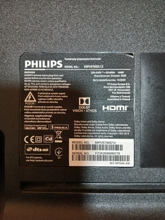 Vând TV smart marca Philips de 50 inghi mare mare