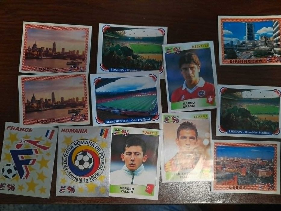 Голям лот стикери/отрезки Panini Световно 94-та и 98-ма, Европейско 96-та