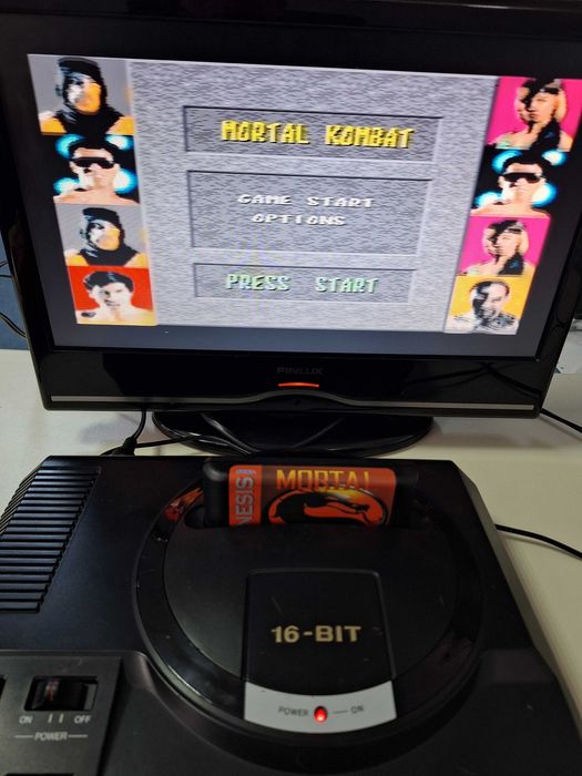 Mortal Kombat Midway caseta discheta clasica Sega Mega Drive Genesis