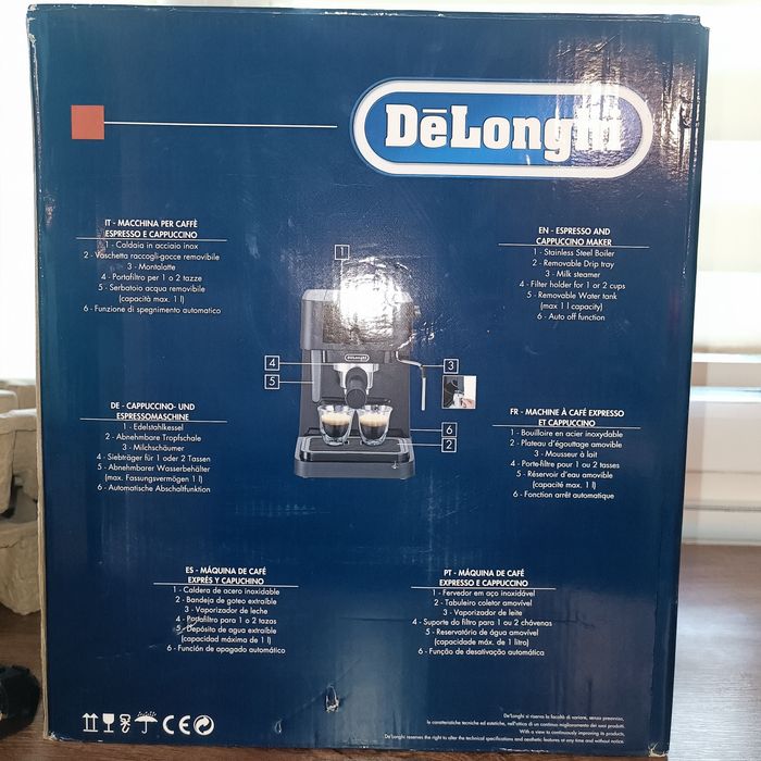 Еспресо кафе машина Delonghi Stilosa EC230BK, 15bar, 1100w