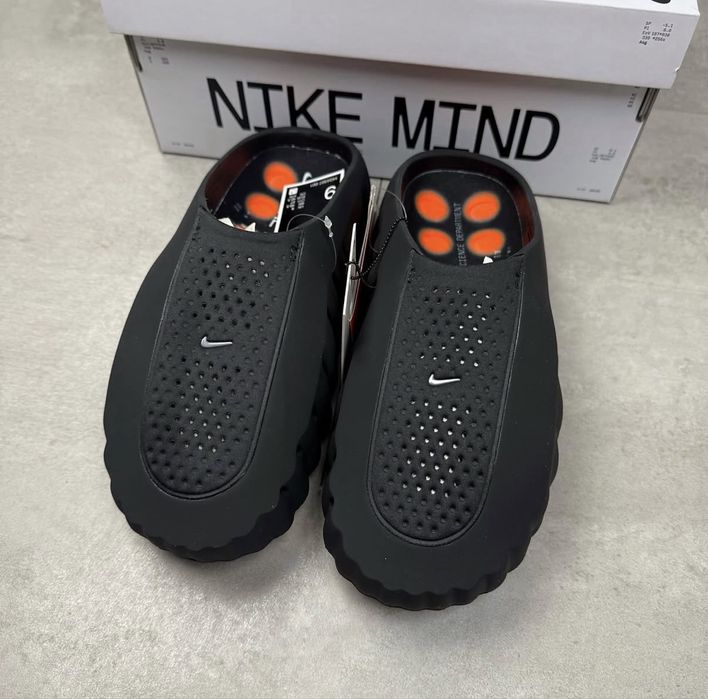 Papuci Nike Mind 001 Black Chrome (Noi,Sigilati)