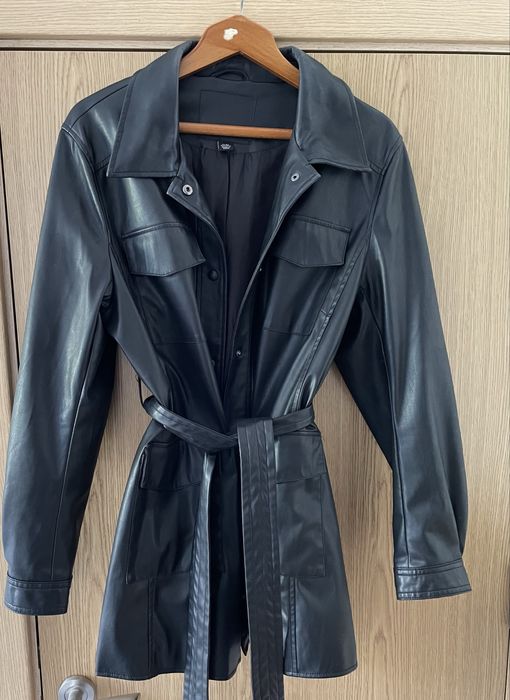 Кожено палто