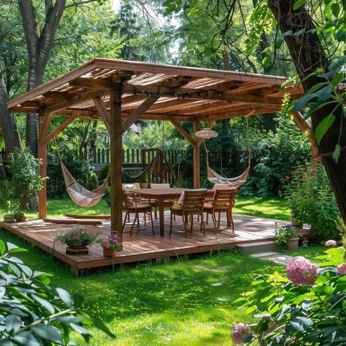 Пергола деревянная