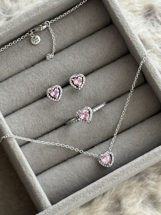 Pandora set argint 925 pink edition