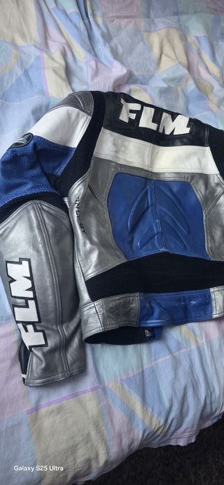 Geacă piele motocicletă FLM  mărimea 52