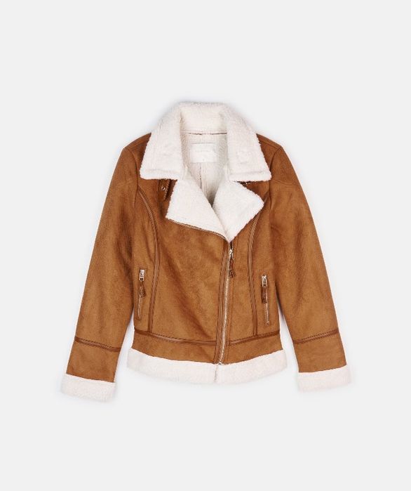 Jacheta dama cu căptușeală de pluș