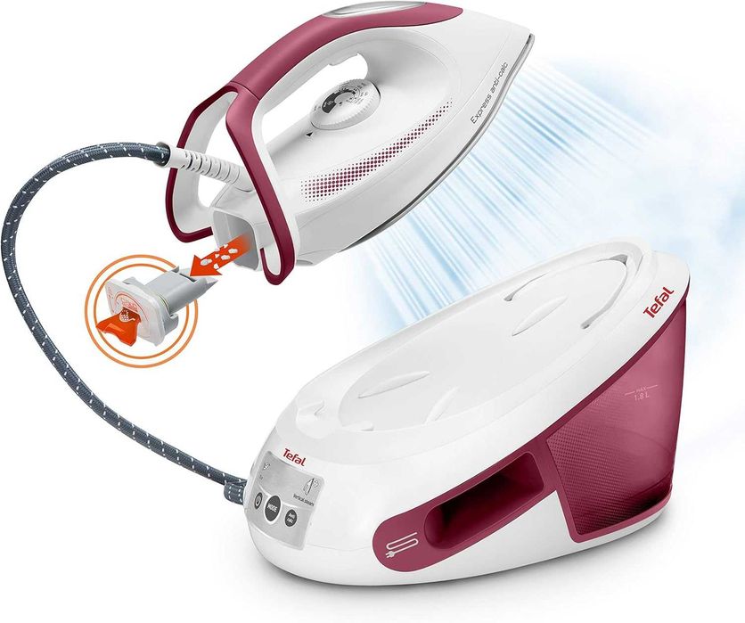 Нов Мощен Парогенератор Ютия Tefal Express Anti-Calc SV8012 с Гаранция