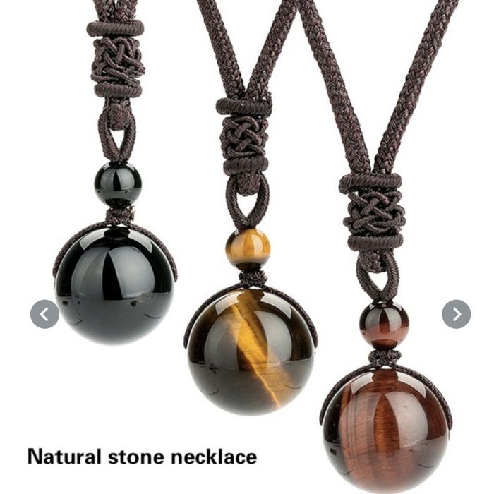 Pandantiv curativ ochi de tigru piatra naturala