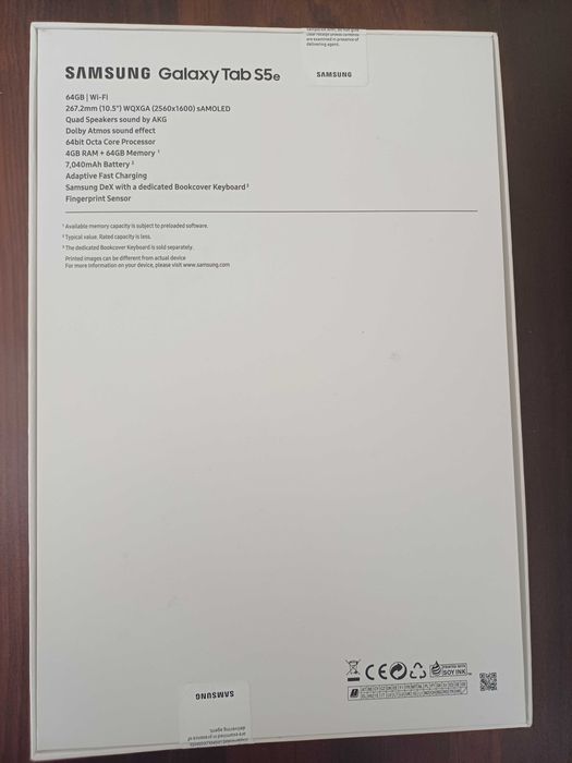 Samsung TAB S5e таблет, WiFi + SIM, перфектен, AMOLED дисплей