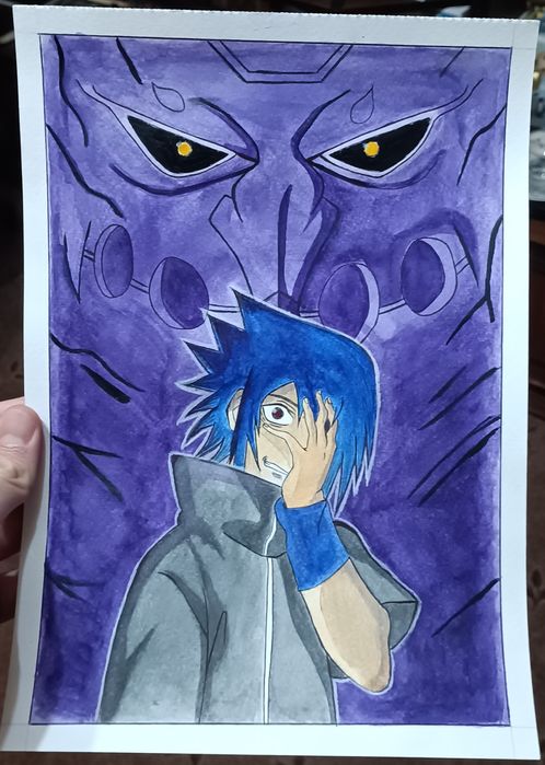 Рисунка anime Sasuke Uchiha