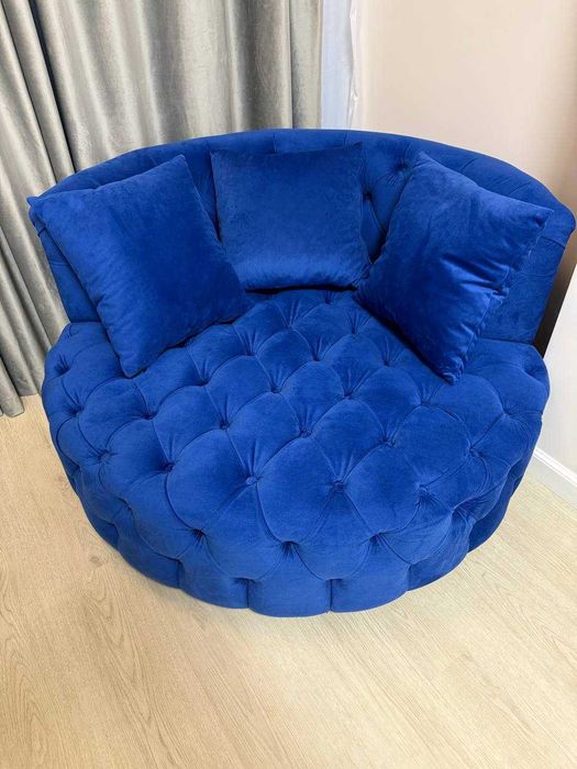 Fotoliu de lux rotund Milano Chester