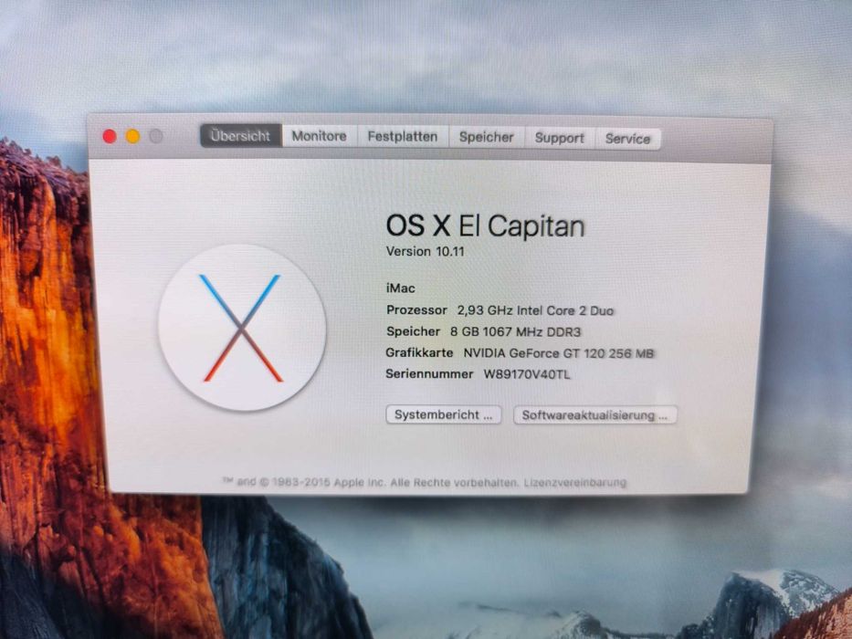 iMac Apple 24 inch - A1225 - Funcțional, Testat