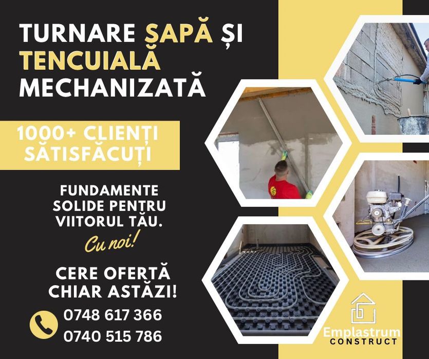 Sapa mecanizate elicopterizate si tencuiala mecanizata!!