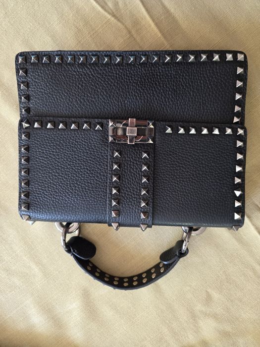 Poșetă piele cu ținte