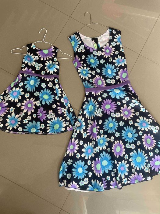 Рокли за майка и дъщеря Mini me