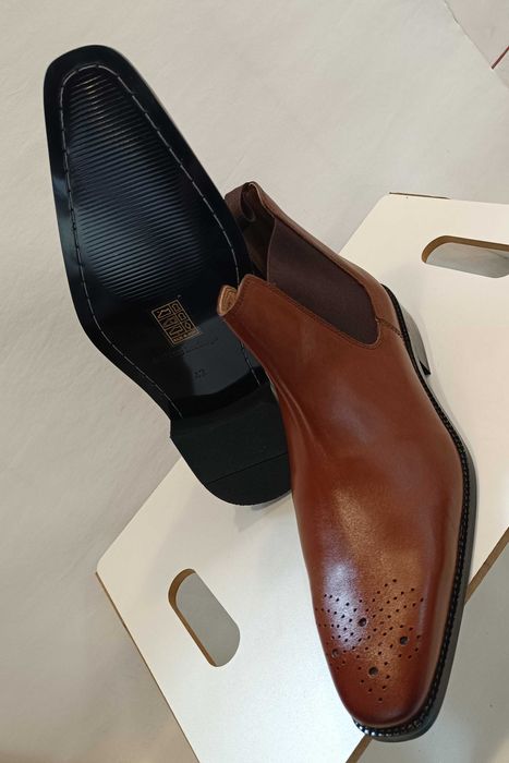 Ghete chelsea de lux 42 lucrate manual La Maison Du Ch. NOI piele