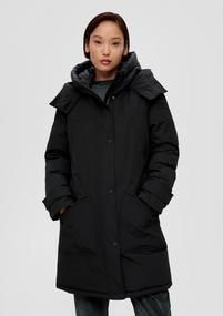 Pardesiu geaca lunga neagra S Oliver