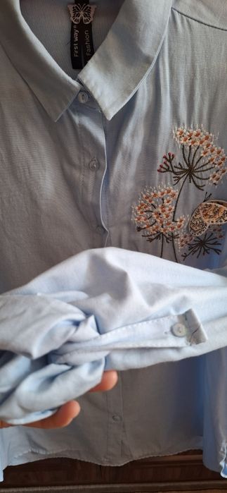 Нарядная блузка с вышевкой