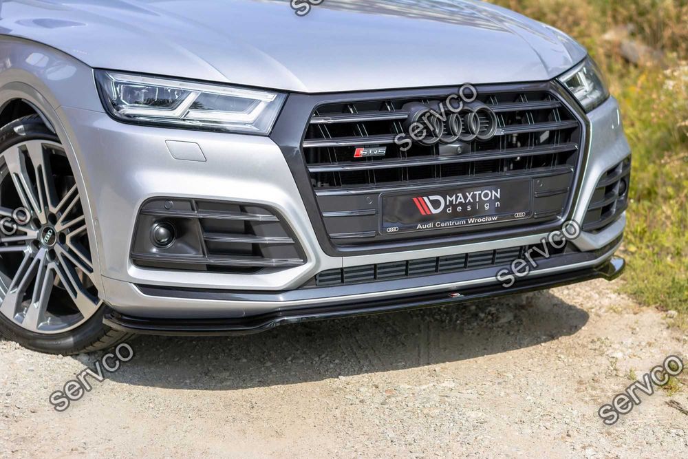 Prelungire bara fata Audi Q5 SQ5 S-Line 2017-2020 v1 - Maxton Design