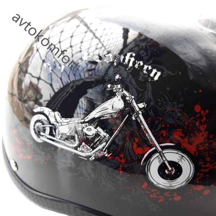 Ниско Профилна Каска За Чопър Турър И Тротинетка