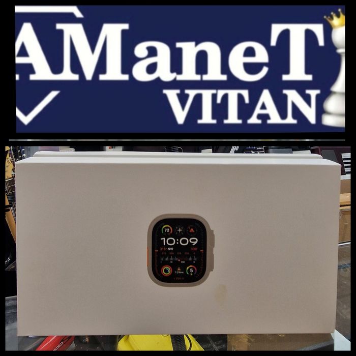 Amanet Vitan 107 Apple Watch Ultra 2 Titanium  Blue Alpine Loop