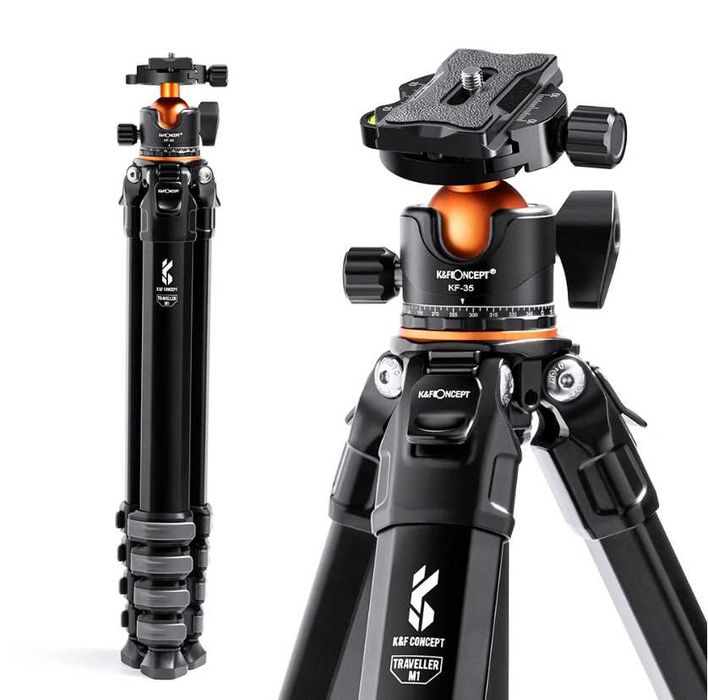 K&F Concept професионален статив (трипод) – 177 см / 15 кг