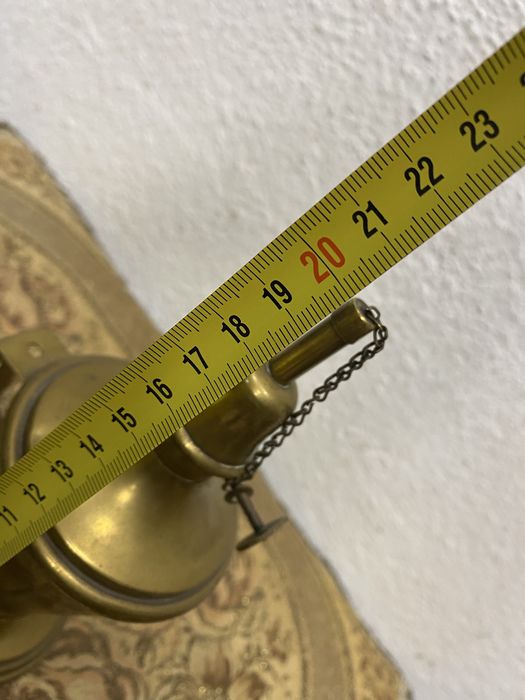 Френска газена лампа от месинг