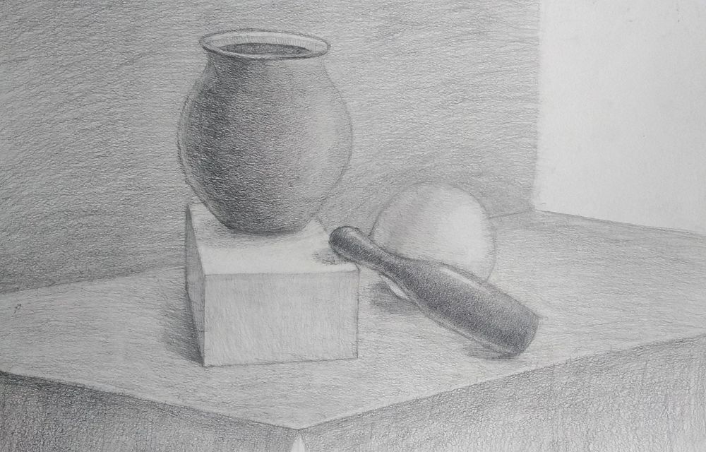 Натюрморт с молив