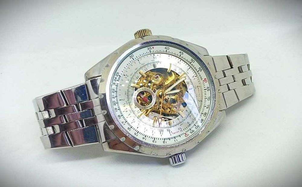 Ceas automatic JARAGAR Classic, mecanism skeleton, stare bună