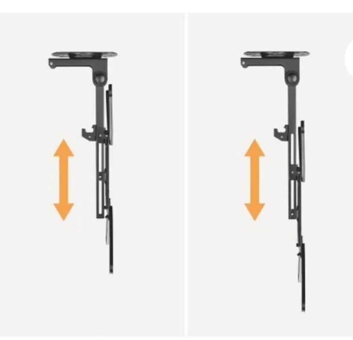 ТВ стойка за монтаж на таван – сгъваема, въртяща накланяща от 23 - 43"