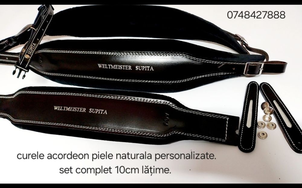 Curele acordeon piele naturală și catifea personalizate.. ..