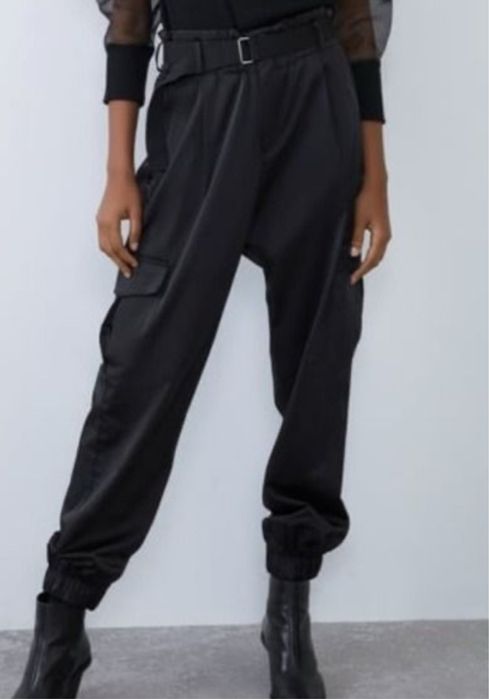 Сатениран панталон ZARA