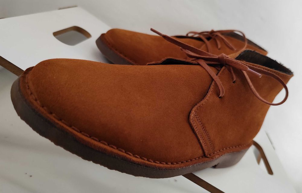 Ghete chukka 43 41 40 premium PURO EGO NOI piele naturala moale camel