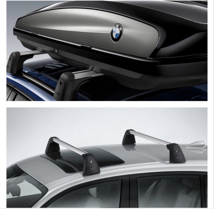 Оригинальные поперечины + велокрепление BMW