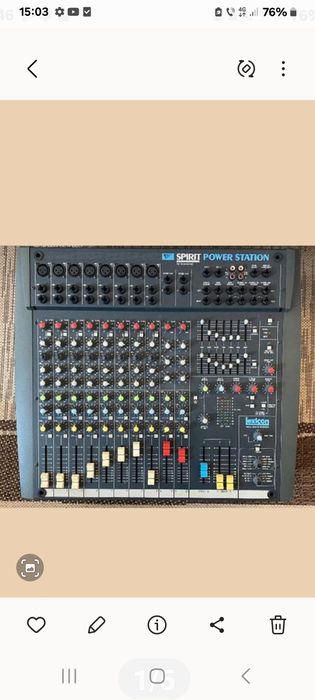 Vând mixer soundcraft amplificat