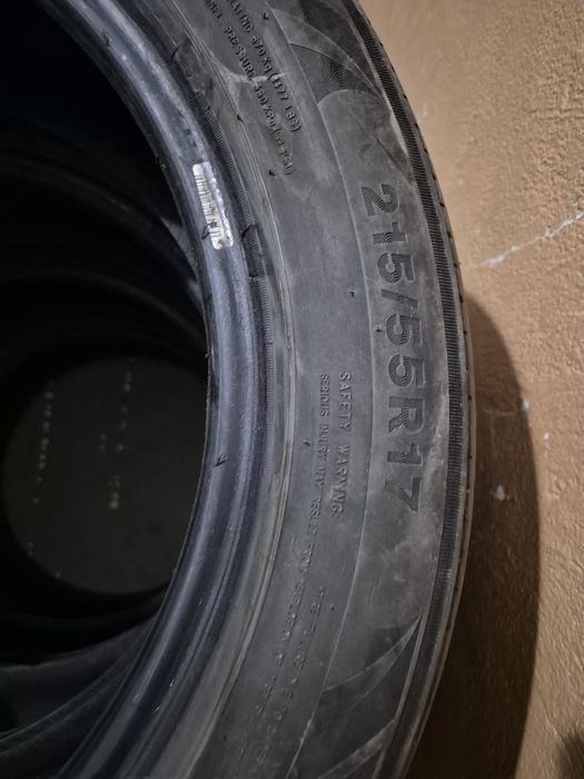 Продам б/у летние шины 215/55/17 triangle