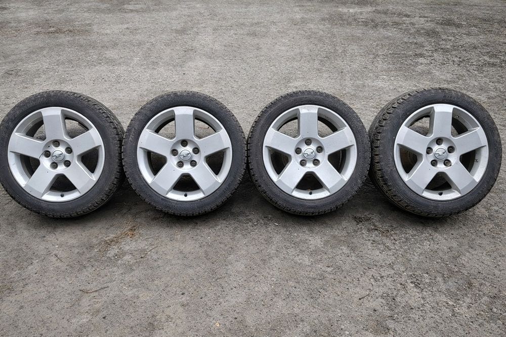 Jante aliaj Opel Vectra C R17 originale cu anvelope NOI 225/45 - 4 buc