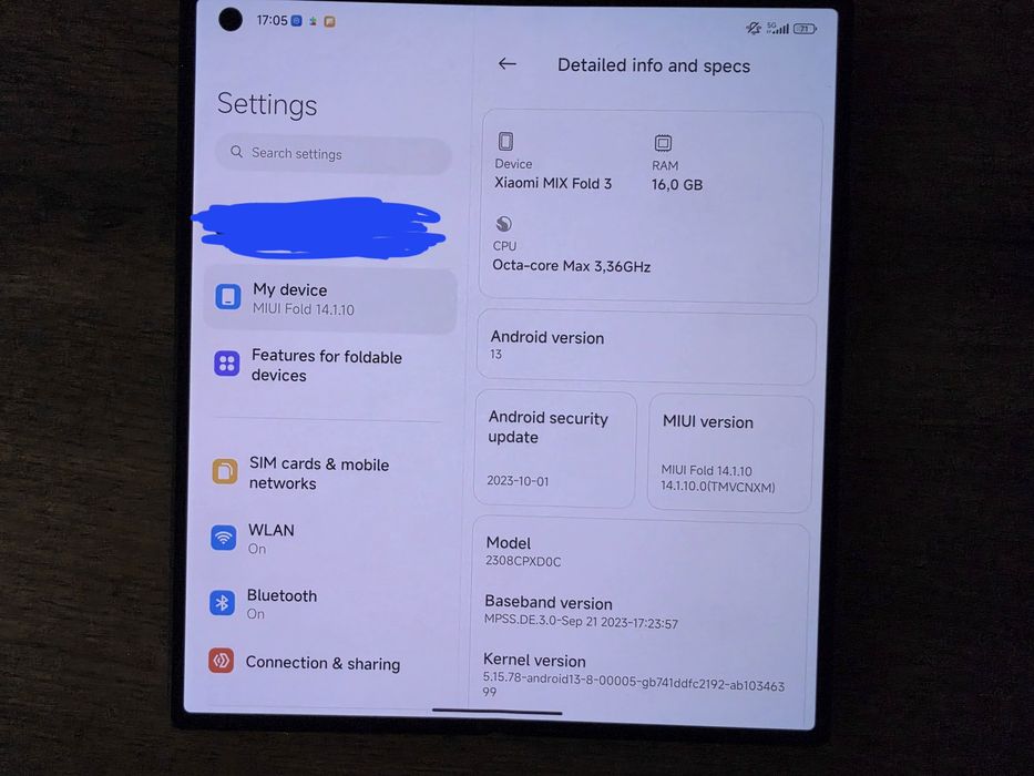 mi mix fold 3 1tb carbon