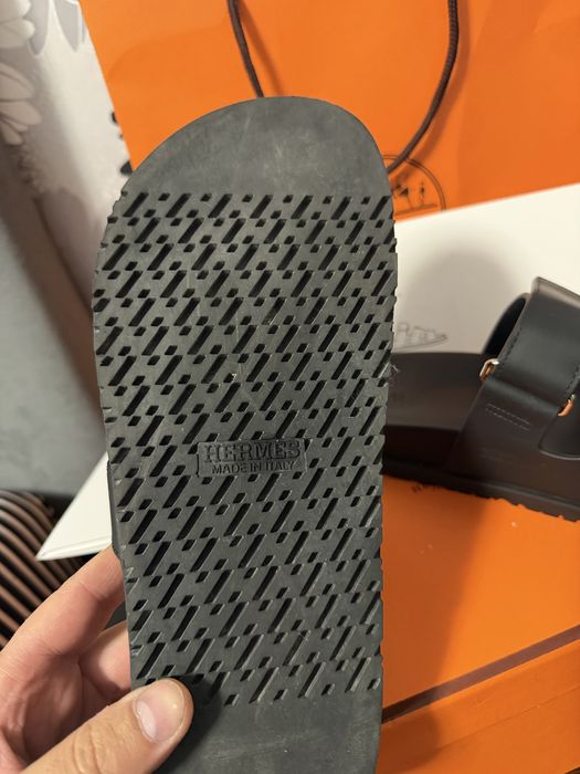 Vand papuci hermes barbati piele