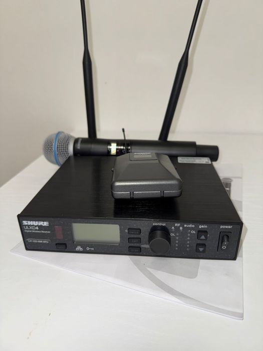 Shure ULX-D24 / Beta58, sistem wireless (set complet bodypack)