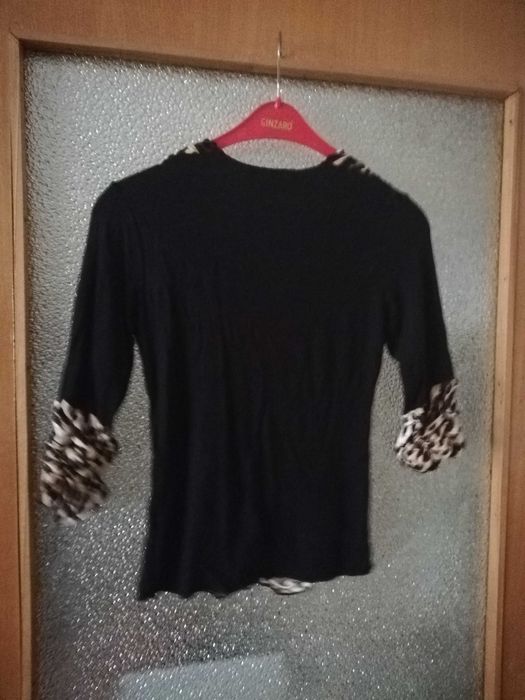 Bluza cu fusta la set, imprimeu de leopard, Marimea XL, Negociabil