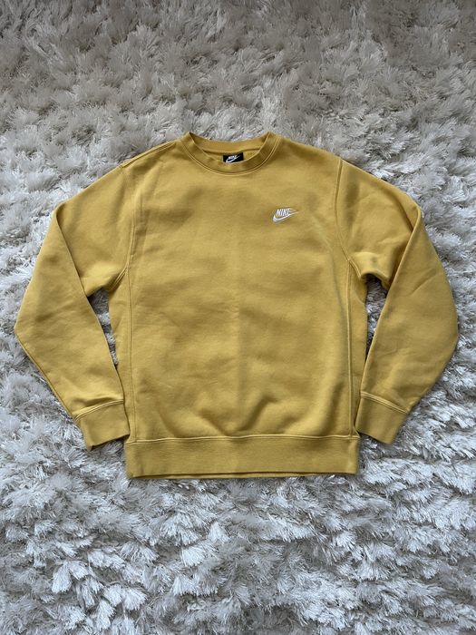 Bluza/Hanorac Nike Club Crew f.moale/fin S-M, (nou) galben