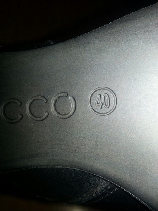 ECCO 40р. Кожаные ботинки.